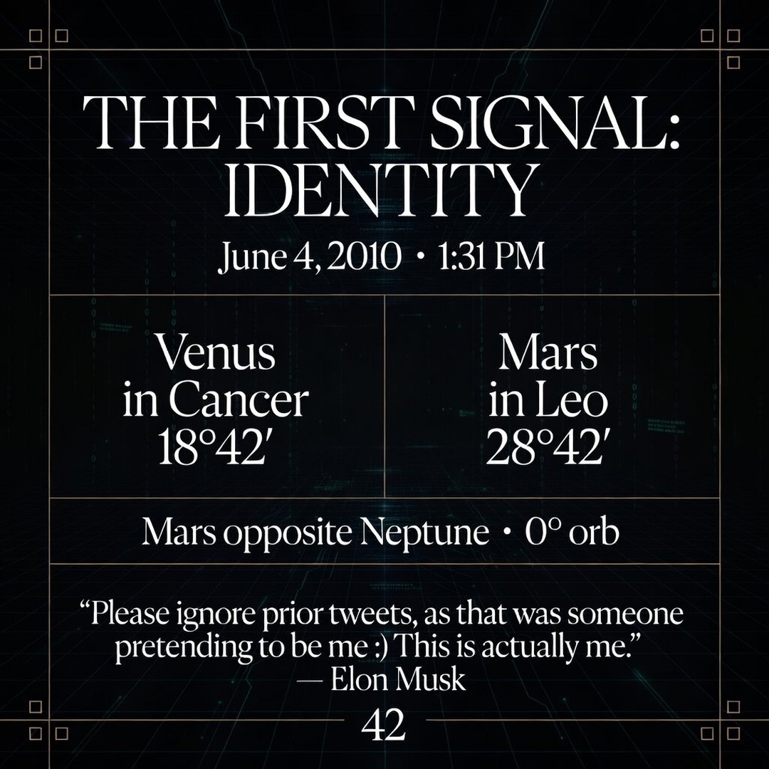 First signal · Identity