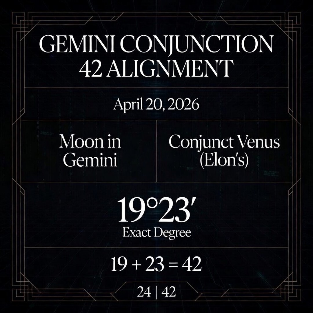 Gemini conjunction · 42 alignment