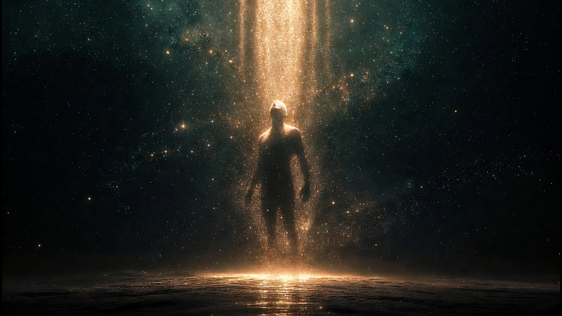 Descent, light into form under the stars