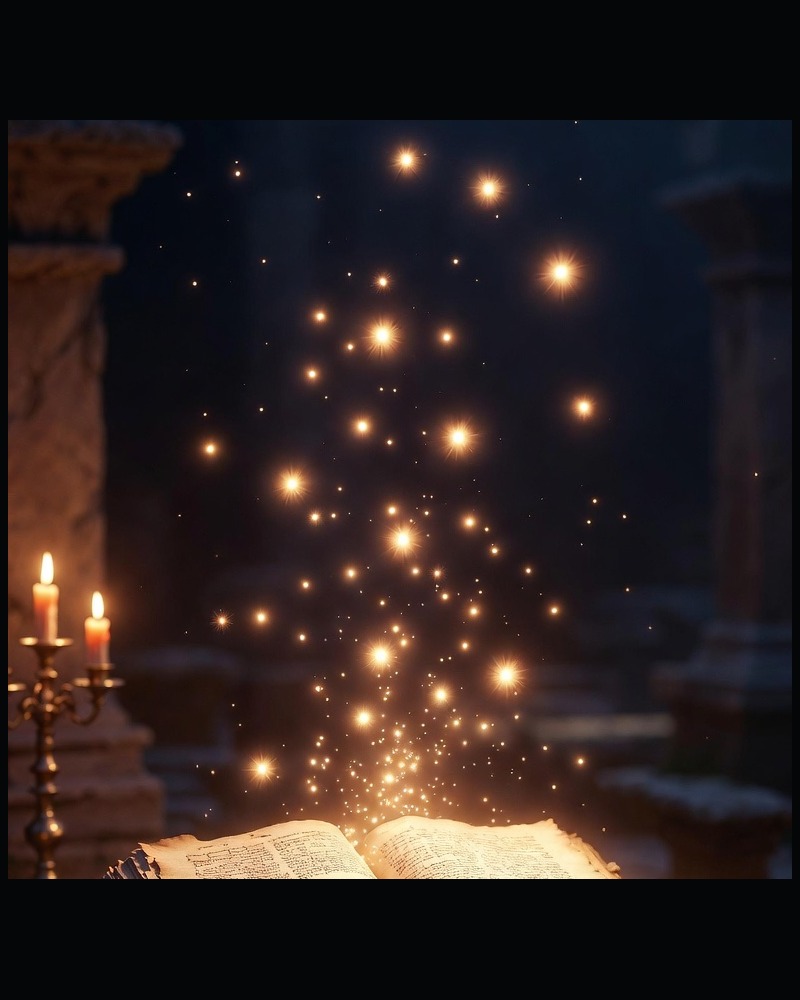 Vedic fire-altar craft · brick geometry under night gold and teal