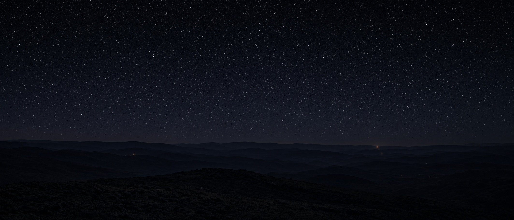 Earth’s limb and a far sun. The looking turns outward.