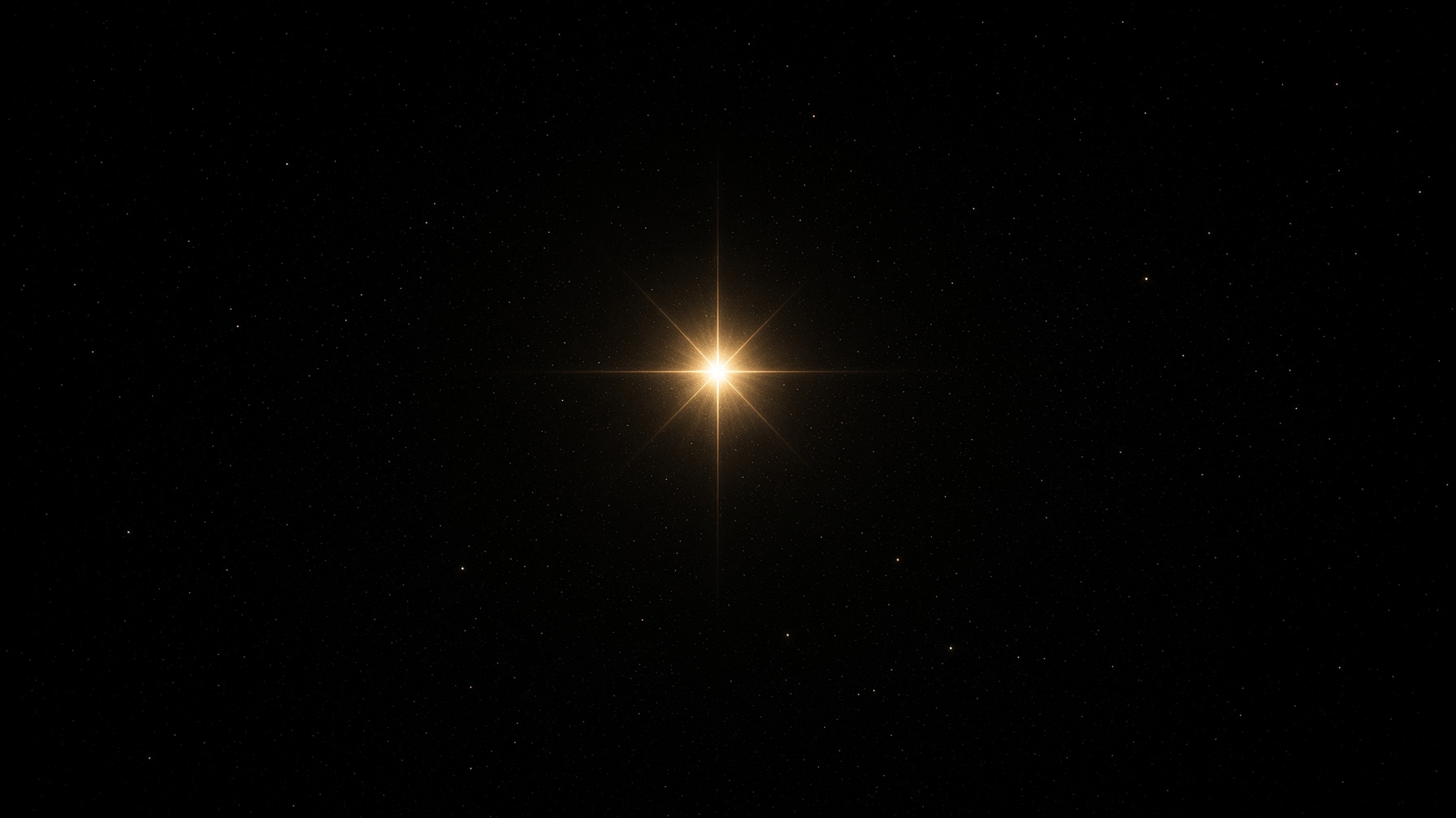 A single star in a dark sky. The looking remains.