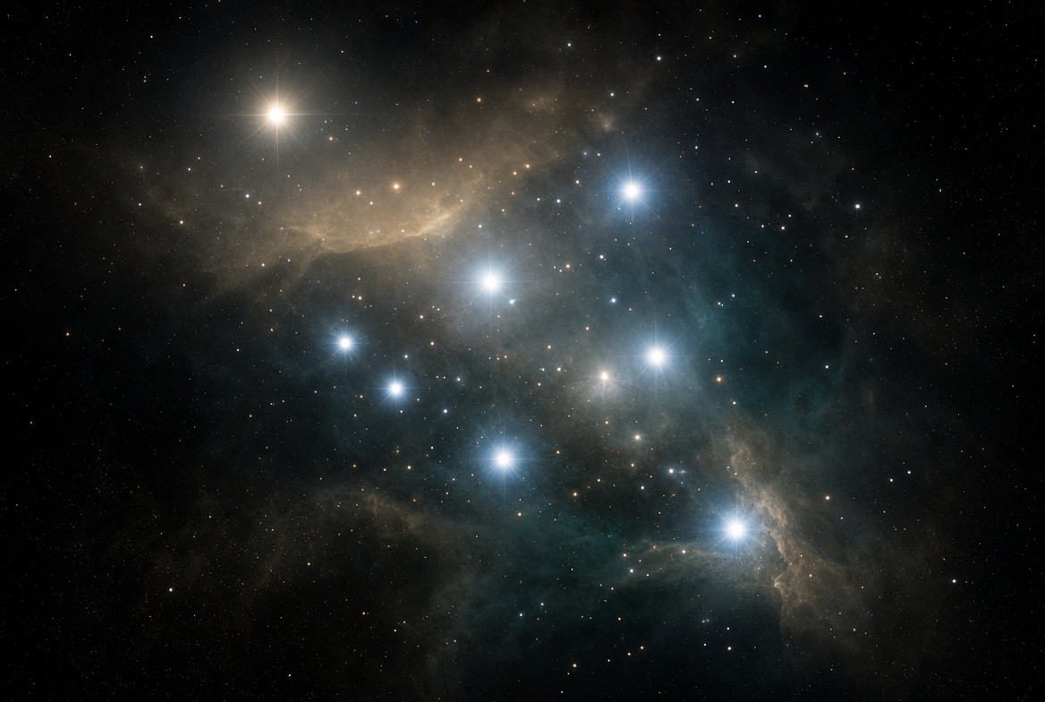 Merope’s veil over the Pleiades — the lost sister seen by looking differently