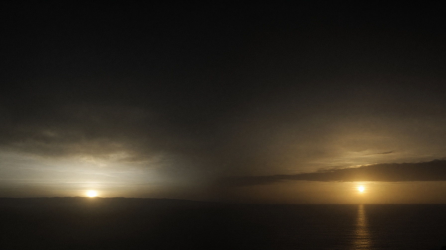 Dawn lamp in the east, dusk lamp in the west, one planet
