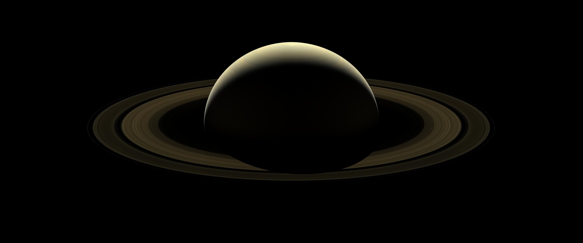 Cassini’s last natural-color mosaic of Saturn and the rings.
